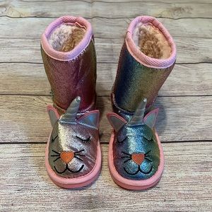 MUK LUKS Zoo Babies Kid’s Unikitten Boots. NWOB. Size 11.